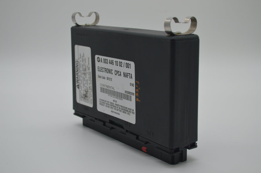 Freightliner CPC4 module part number A0034461002 labeled “Electronic CPC4 NAFTA” with visible connectors and Continental branding