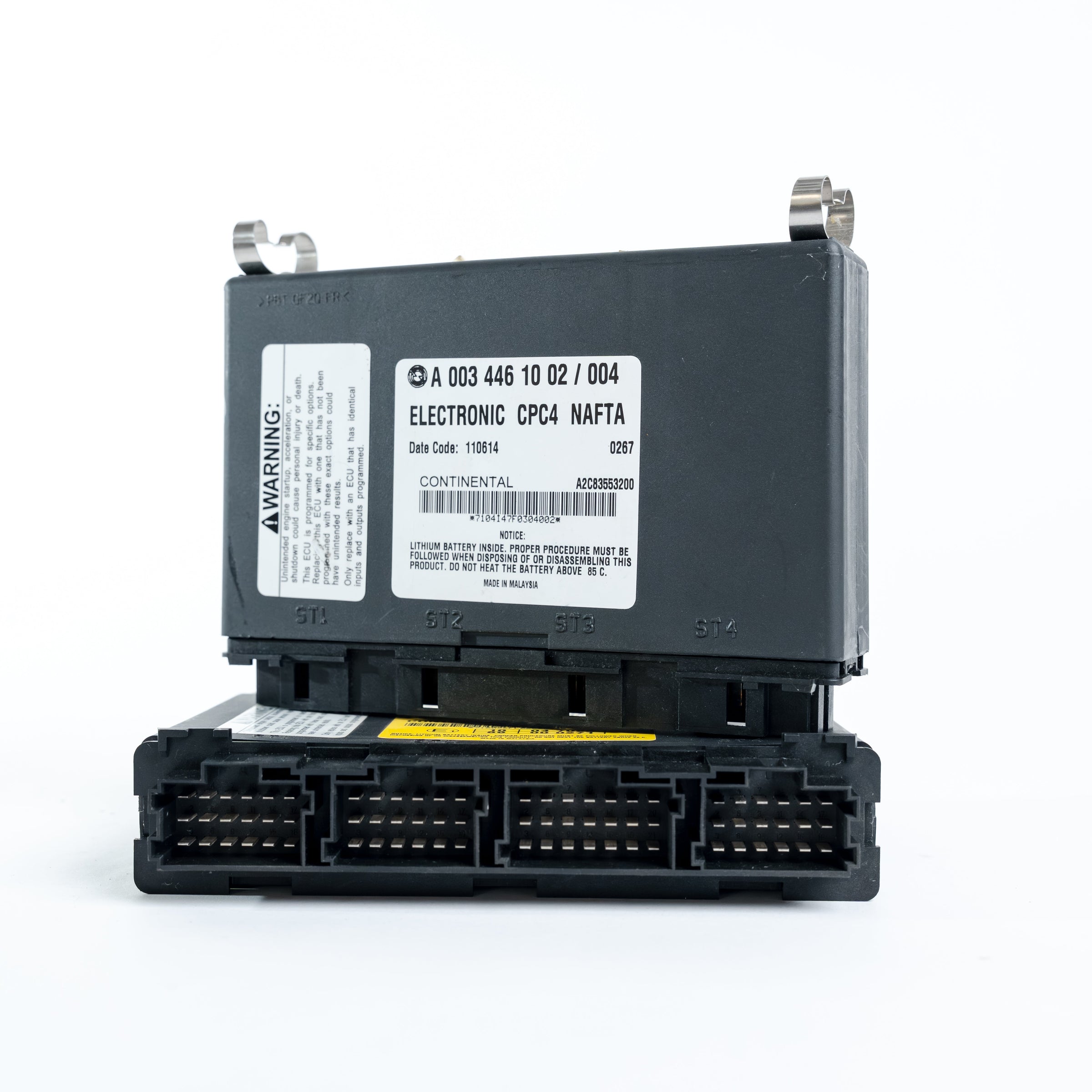 Freightliner / Detroit CPC4 engine control module — Continental A0034461002 electronic CPC4 NAFTA unit with multi-pin connectors