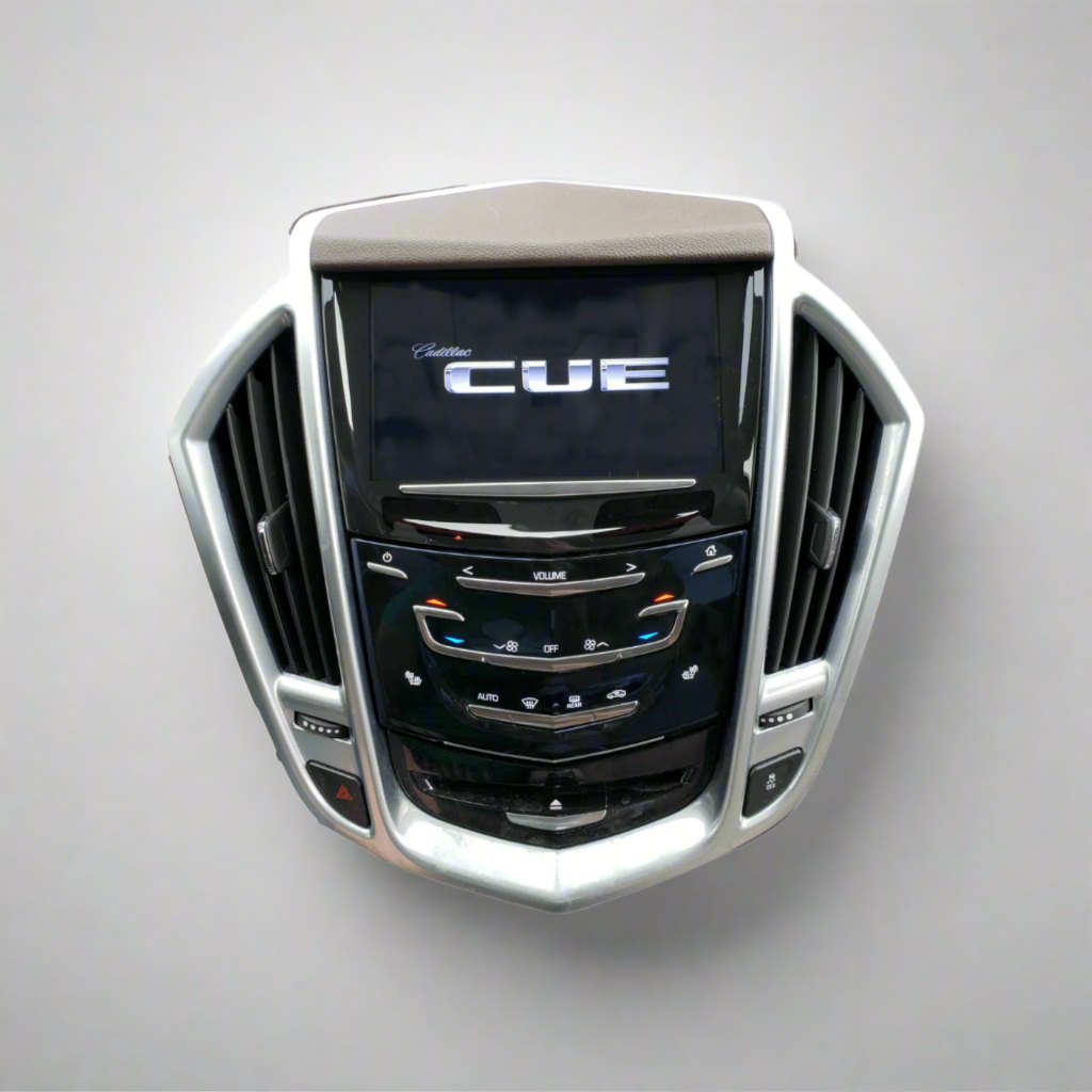 Repaired Cadillac ATS and ATS-V CUE touchscreen display for 2013–2017 models, restored to full function. Trusted California-based service with fast turnaround.