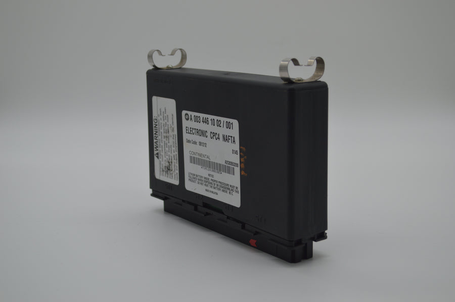 Single Freightliner CPC4 module (A0034461002/001) close-up, showing label and mounting clips — serviced for 2014–2019 Cascadia truck models
