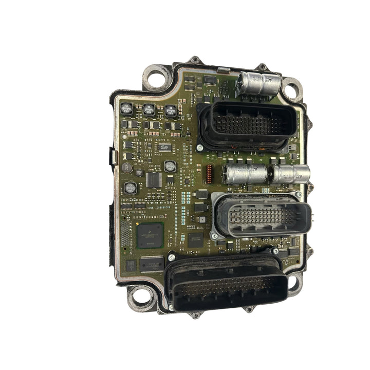 PACCAR MX-13 MX-11 ECM internal circuit board with exposed components and connector pins